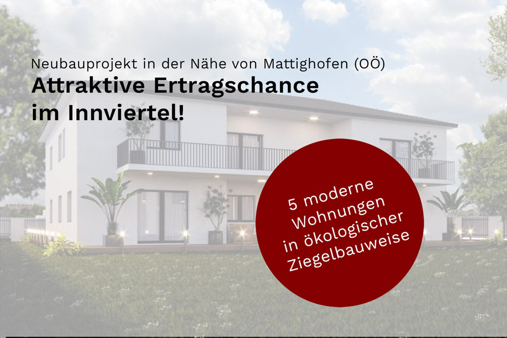 Pischelsdorf am Engelbach - Investoren - Neubauprojekt.
Wohnanlage / 5 moderne Wohnungen